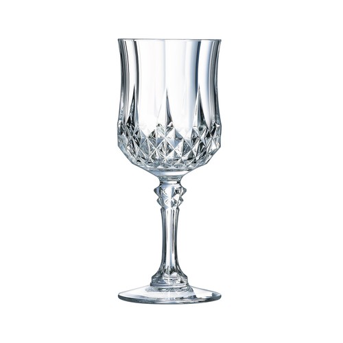 Copa de cristal 25cl con relieve decorativo, ECLAT