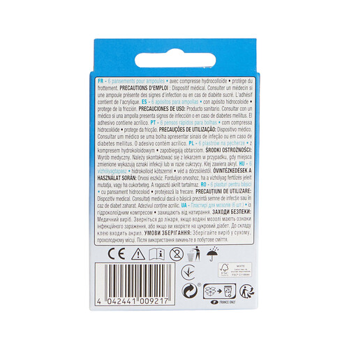 PRODUCTO ALCAMPO Apósitos para ampollas de dos tamaños diferentes PRODUCTO ALCAMPO 6 uds.