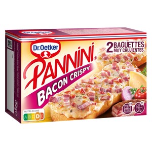 DR. OETKER Pannini de bacon crujiente 2 x 125 g.