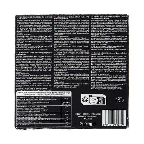 PRODUCTO ALCAMPO Pizza para microondas a los 4 quesos 200 g.