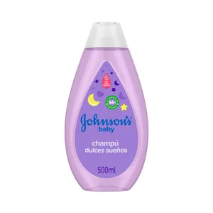 JOHNSON´S Dulces sueños Champú infantil con esencias relajantes, lavanda y manzanilla 500 ml.