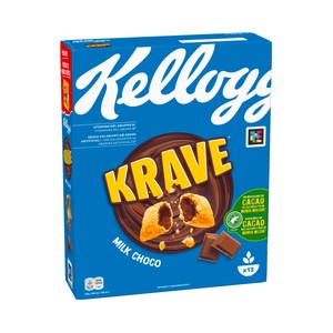 KELLOGG"S krave  Cereales rellenos de chocolate con leche  410 g.