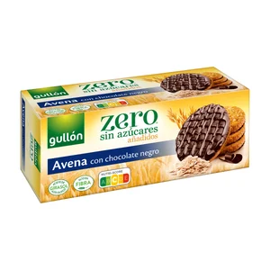 GULLÓN Zero Galletas de avena con chocolate negro, sin azúcares añadidos 275 g.