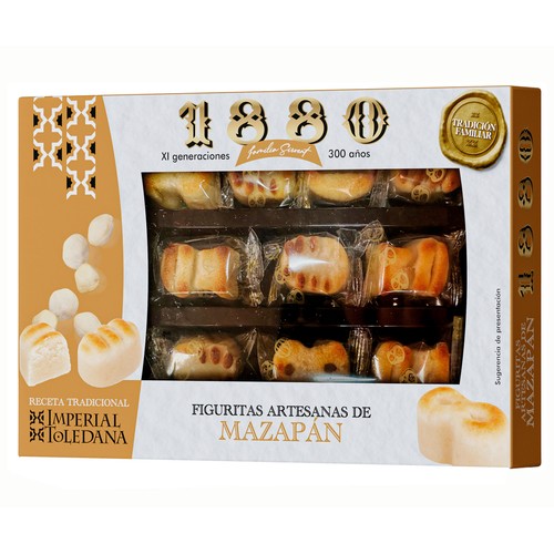 1880 Figuritas mazapán artesanas con almendras 205 g.