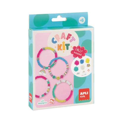 Set de manualidades, creación brazaletes. APLI KIDS