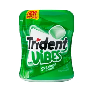 TRIDENT Chicle grajea sabor a menta verde bote 30 uds 70 gr.