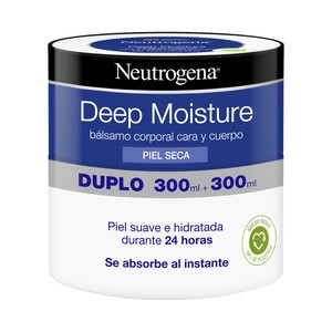 NEUTRÓGENA Bálsamo hidratación profunda, para cara y cuerpo, especial piel seca 300 ml.