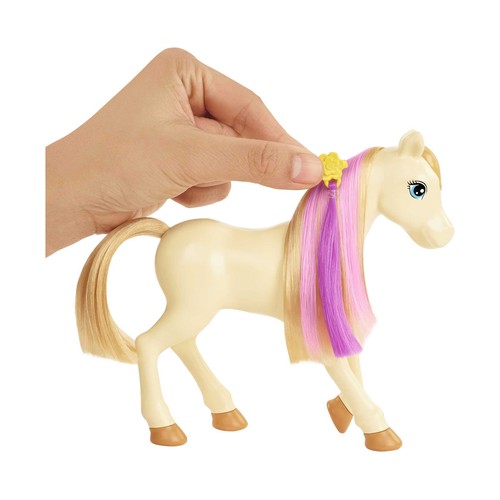 Muñeca Barbie con caballo, poni y accesorios, BARBIE.
