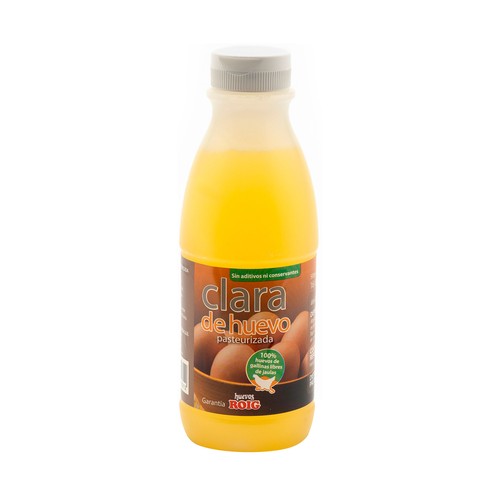 ROIG Clara de huevo líquido pasteurizada botella 500 g.