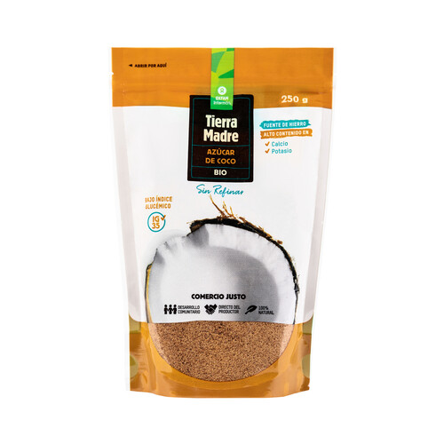 Azúcar de coco ecológica INTERMON OXFAM 250 g.