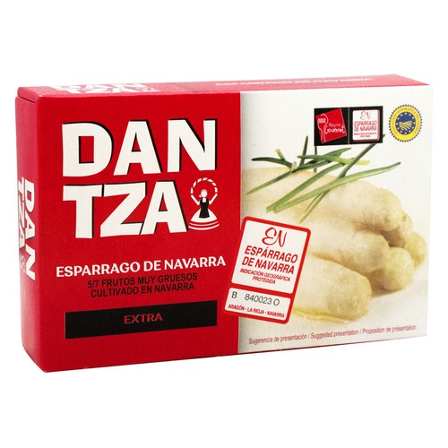 DANTZA Espárragos de Navarra en lata  5/7 piezas 220 g.