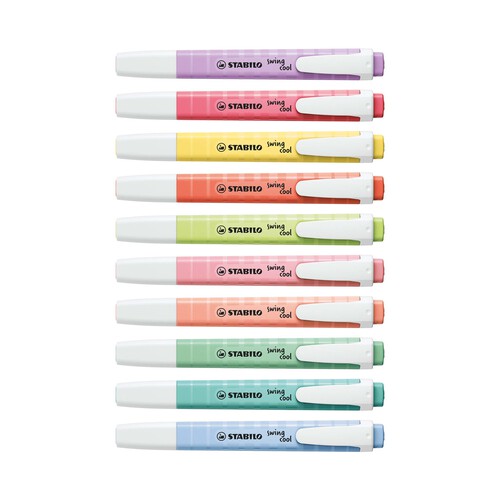 Marcador STABILO swing cool Pastel Edition - Estuche de 6 colores.