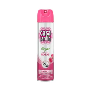 CASA JARDÍN Insecticida aerosol con olor a rosas 600 ml.