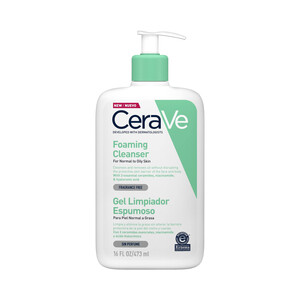 Imagen de CERAVE Gel limpiador espumoso sin perfume para pieles normales a grasas 473 ml.