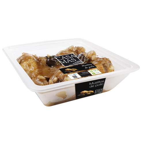 CASA MAS Muslitos de pollo asado con ciruelas, listos para calentar y comer CASA MAS 500 g.