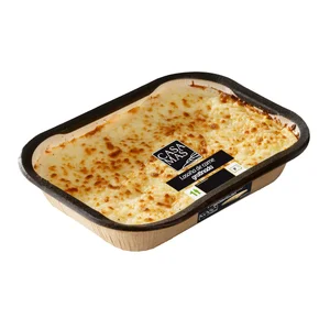CASA MAS Lasaña gratinada de carne, lista para calentar y comer 395 g.