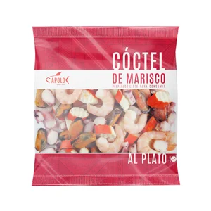 APOLO Coctel de marisco, listo para descongelar, aliñar y comer APOLO 360 g