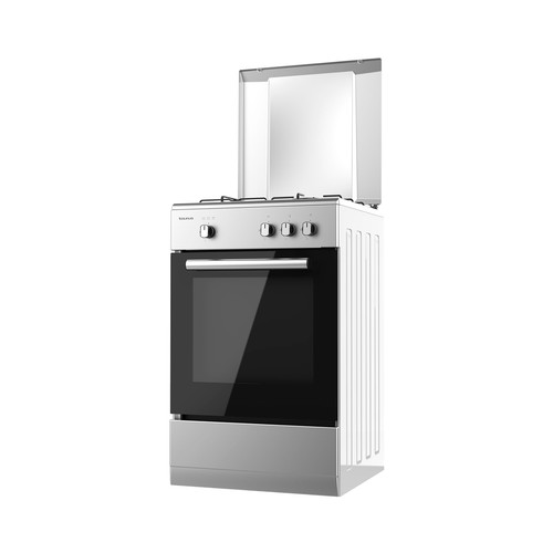 Cocina independiente a gas butano TAURUS CIG3FIXMG 3 fuegos. H: 85,5cm, A: 50cm, F: 56,5cm.
