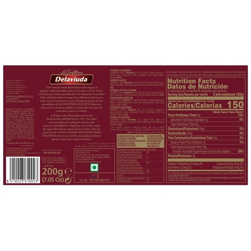 DELAVIUDA Figuritas de mazapán 200 g.