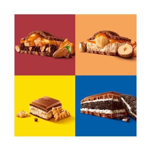 MILKA Chocolate con leche, trufa y almendras 300 g.