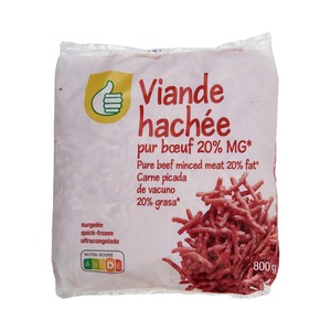 Imagen de AUCHAN ECONOMICO Carne picada de vacuno con un 20% grasa 800 g.