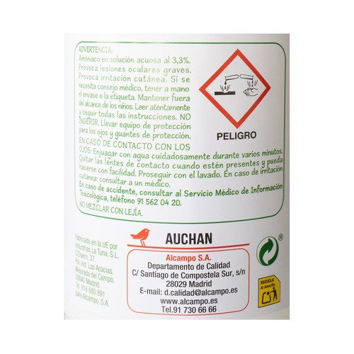 PRODUCTO ECONÓMICO ALCAMPO Amoniaco 1,5