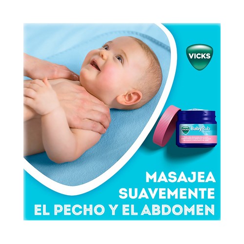 VICKS Baby rub Pomada para un masaje relajante e hidratante del bebé 50 g.