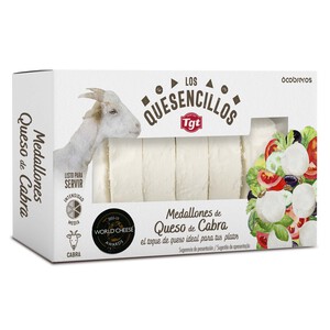 Imagen de FLEUR DES MONTS Rulo queso de cabra en medallones FLEUR DES MONTS 100 g.