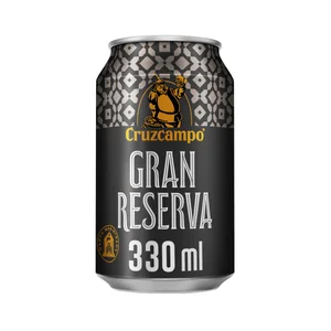 CRUZCAMPO Gran reserva Cerveza rubia 100% malta lata de 33 cl.