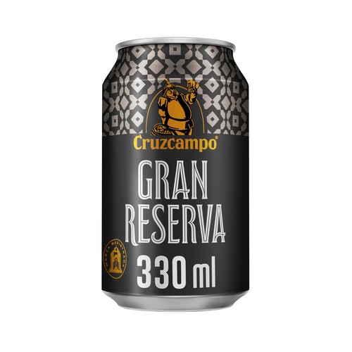 CRUZCAMPO Gran reserva Cerveza rubia 100% malta lata de 33 cl.
