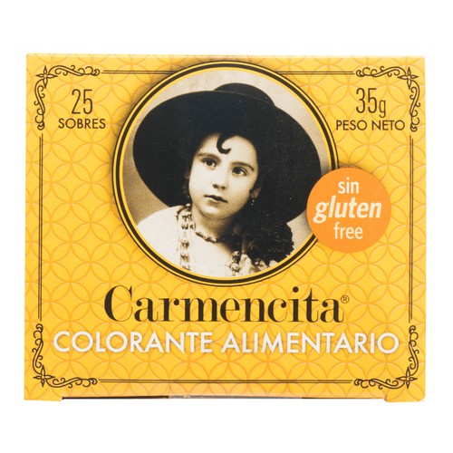 CARMENCITA Colorante alimentario sin gluten 25 sobres 35gr.