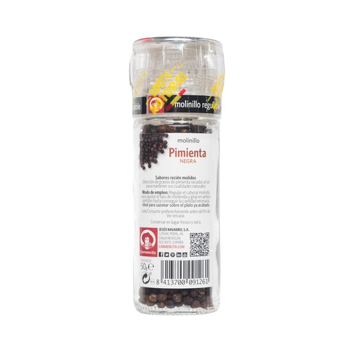 CARMENCITA Pimienta negra molinillo 50 g.