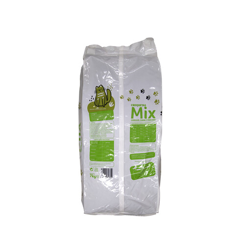 PRODUCTO ECONÓMICO ALCAMPO Pienso para gato cereales, carne y pescado en forma de croquetas PRODUCTO ECONÓMICO ALCAMPO 7 kg.