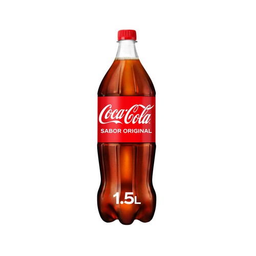 COCA COLA Refresco de cola sabor original botella de 1.5 L