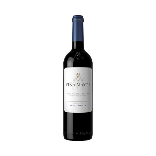 Vino tinto roble con denominación de origen Ribera del Duero VIÑA MAYOR botella de 75 cl.