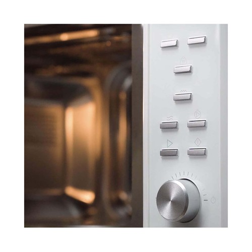 Microondas integrable CECOTEC GrandHeat 2350 Built-In White, color blanco, capacidad 23L, potencia: 900W, grill: 1000W.