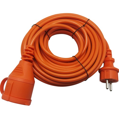 Alargador naranja de 20 m, 16 amperes IP44, ALCAMPO.
