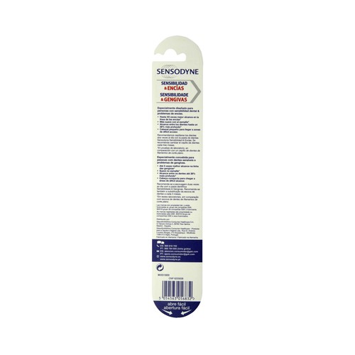 SENSODYNE Cepillo de dientes con filamentos suaves SENSODYNE sensibilidad y encías.