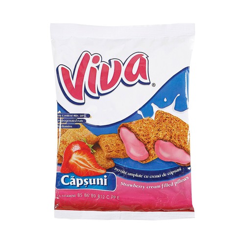 VIVA Cereales rellanos de fresa 200 g.