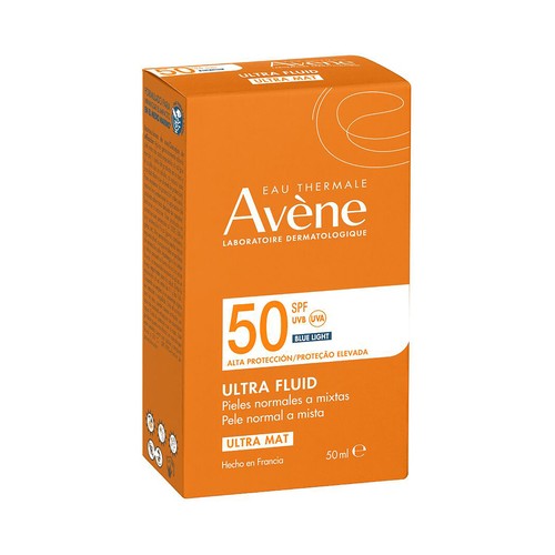 THERMALE AVÉNE Fluido solar matificante con FPS 50+ (muy alto), para pieles normales a mixtas 50 ml.