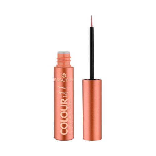 ESSENCE Colour it! tono 01 Burnished bronze, bronce metálico Delineador de ojos líquido con punta pincel.
