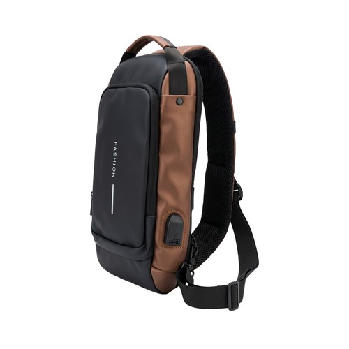 Bolso Cruzado bandolera para hombre, antirrobo con Puerto USB, impermeable e ideal para viajes, ciclismo y uso diario. FASHION.