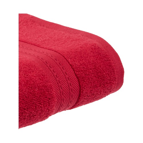 Toalla para tocador roja 30x50cm algodón 400gsm modelo O Twist. ACTUEL