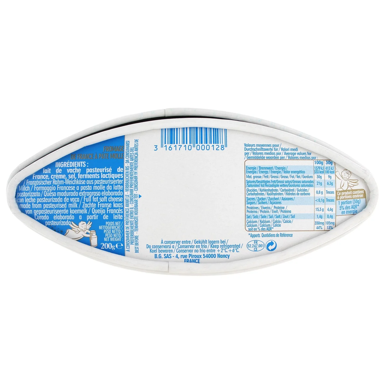 MANTEQUERÍAS ARIAS Queso de pasta blanda Caprice des Dieux MANTEQUERÍAS ARIAS 200 g.