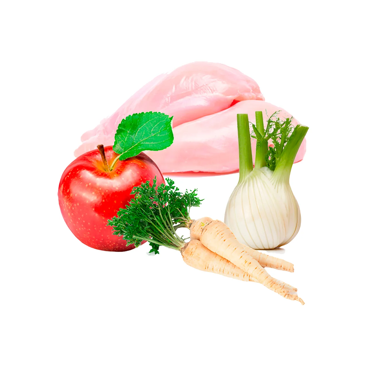 Festín de pollo alimento de perros húmedo en lata bio 400 g.