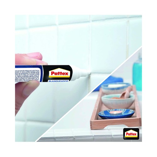 Rotulador blanqueador de juntas resistente al moho, PATTEX, 7ml.