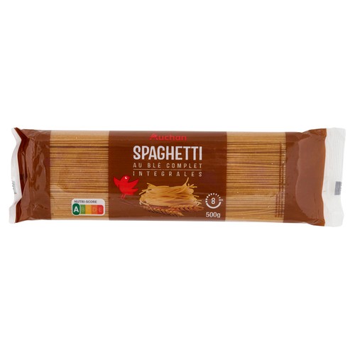 Pasta integral en espagueti PRODUCTO ALCAMPO paquete de 500 g.