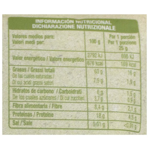 ALCAMPO ECOLÓGICO Avellanas crudas ALCAMPO ECOLÓGICO 125 g