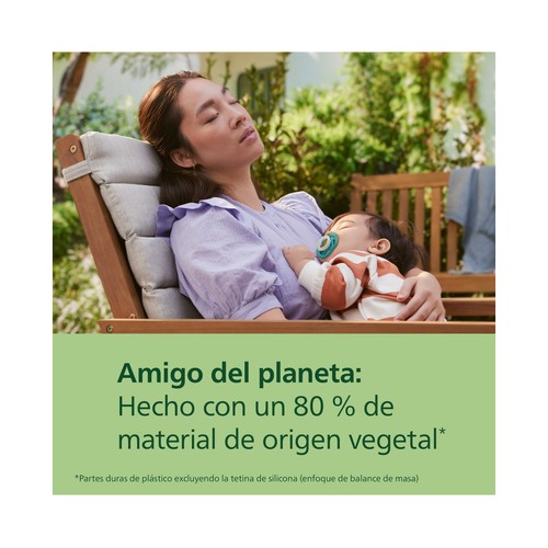 AVENT Ultra air nighttime de Philips Chupetes de 6 - 18 meses, con tetina con diseño ortodóntico y que brillan en la oscuridad 2 uds.