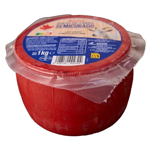 AUCHAN Queso de cabra semicurado 1 kg Producto Alcampo.